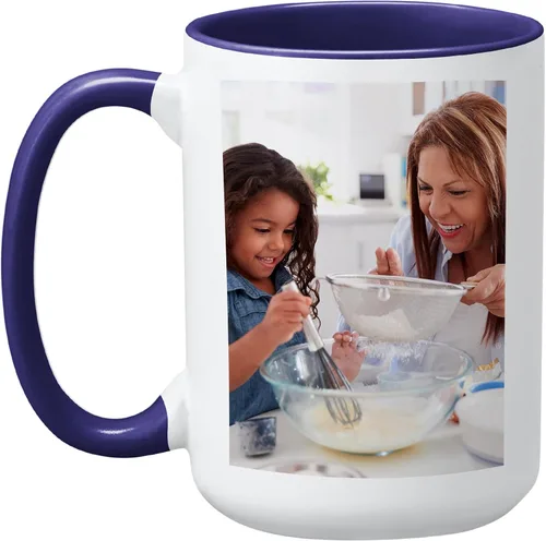 Vista 14 de Let's Make Memories Taza con fotos personalizada, taza de café personalizada, tu foto o obra de arte de niños, para ella, cumpleaños, para mamá