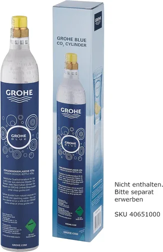 Vista 6 de GROHE Blue Home Starter Kit (Kitchen Mixer with Filter Function, for Bubble Water, WLAN, Extendable L-Outlet), Chrome, 31927001