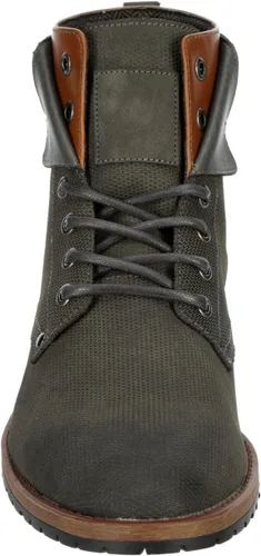 Vista 3 de Crush - Botas de trabajo casuales de combate de 6 pulgadas para hombre en color gris