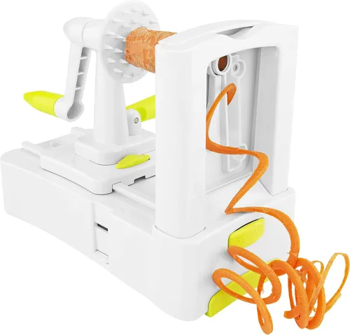 Vista 3 de Southern Homewares - Cortador de verduras en espiral de 3 cuchillas, calabacín, fabricante de fideos de espagueti para frutas y verduras, diseño