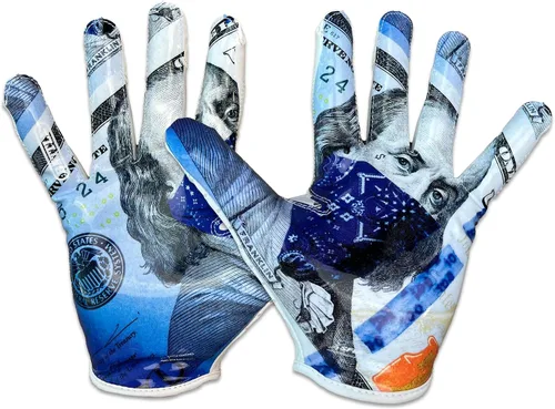 Vista 24 de Battle Guantes deportivos con receptor de velocidad Doom Blanco