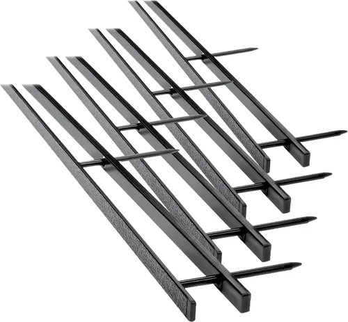 Vista 4 de GBC Espinas de encuadernación, paquete de 25, resellables, 2 pulgadas de profundidad, 4 espinas de pines, capacidad de 200 hojas, VeloBind, negro
