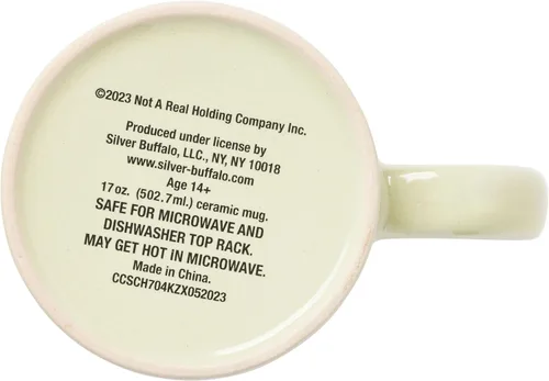 Vista 4 de Silver Buffalo Schitt's Creek Rose Apothecary - Taza de cerámica de cerámica resistente a la cera, 17 onzas
