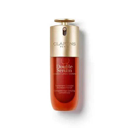 Vista 19 de Clarins DOBLE SÉRUM Suero Facial Antienvejecimiento Visiblemente Reafirma, Suaviza, Aumenta la Radiancia y Refina los Poros Hidratación 24H