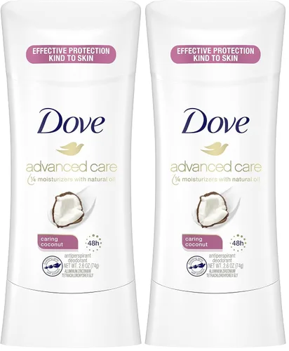 Vista 32 de Dove Advanced Care Anti Deo Stick Cool Essentials Pack de 12 para ayudar a la reparación de la barrera cutánea después del afeitado, control