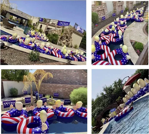 Vista 6 de Flotador inflable de la piscina del presidente de los E.E.U.U. Flotador americano de la piscina