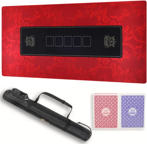 Vista 13 de GUTSHOT Alfombrilla de Póquer Plegable de Calidad de Casino Paño de Mesa de Póquer Resistente al Agua, Multi-Spandex Suave Juego Impermeable