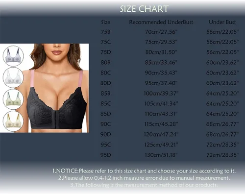 Vista 4 de Light Blue Nursing Bra Adjustable Support Post Adjustable Straps Back and Side Control Bra Lift Bra Tape Petals Cakes