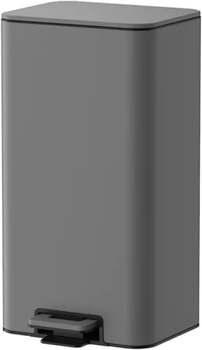 Vista 11 de Smart Trash Can 8L/12L/15L Household Stainless Steel Trash Can Living Room Bedroom Office Waste Paper Basket with Cover Bathroom Trash Can,Black-8l