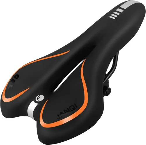 Vista 8 de Cómodo asiento de bicicleta para hombres y mujeres, asiento de bicicleta impermeable, silla de bicicleta de montaña transpirable, sillín