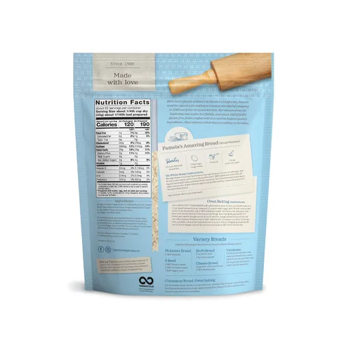 Vista 2 de Pamela's Products Mezcla de pan sin gluten, bolsas de 4 libras (paquete de 3)
