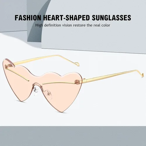 Vista 6 de STORYCOAST Heart Shaped Sunglasses for Women Girls Ladies Vintage Goggle Mod Sun Glasses Shades
