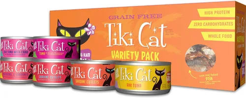 Vista 9 de Tiki Cat Grill - Alimento húmedo para gatos, paquete variado, latas de 2.8 onzas (12 unidades)