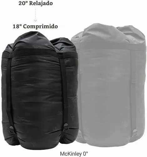 Vista 5 de Browning McKinley - Saco de dormir 0° – Rectángulo con capucha aislante de gran tamaño fabricado con exterior Ripstop y forro de poliéster