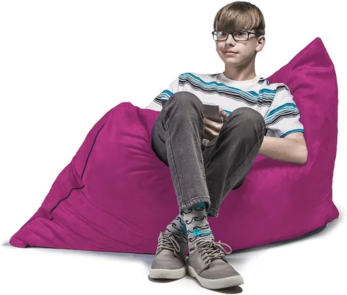 Vista 7 de Jaxx Puff Saxx de 3.5 pies para niños, color fucsia Fuschia
