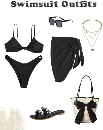 Vista 5 de ZAFUL Pareo para mujer, pareo de playa, envoltura de bikini transparente, cubierta de gasa para traje de baño