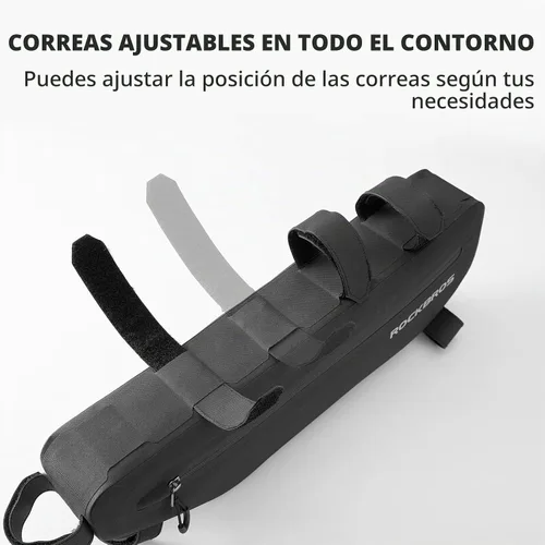 Vista 2 de ROCKBROS Bolsa de Marco de Bicicleta Impermeable Bolsa Triangular de Bicicleta Bolsa Bajo el Tubo Superior Bolsa de Esquina Bolsa de Almacenamiento