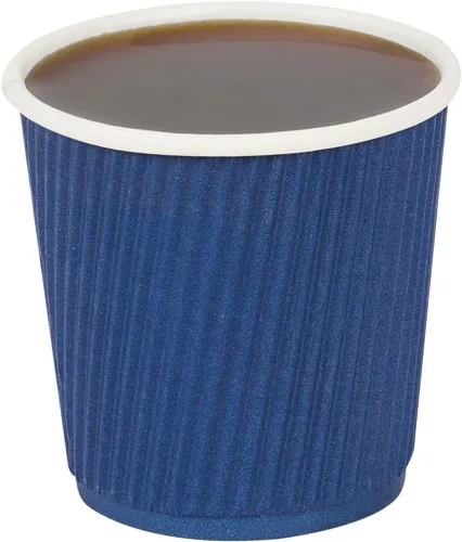 Vista 15 de Tazas para café de papel aislado, pared ondulada, kraft, 12 onzas - Caja de 25 unidades - tapas a juego: RWA0360B, RWA0360W, RWA0328LG, RWA0328GR
