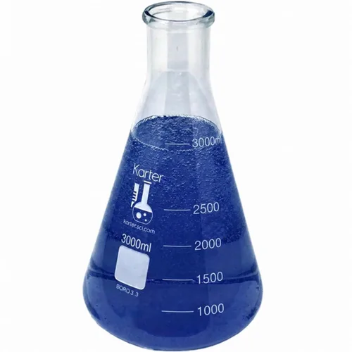 Vista 12 de Karter Scientific - Matraz Erlenmeyer de boca estrecha de 1000 ml, vidrio borosilicato 3.3, 213G22 (Individual) 3.3 vidrio de borosilicato, boca