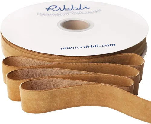 Vista 8 de Ribbli - Cinta de terciopelo negro de 1 pulgada, carrete continuo de 25 yardas, cinta de Navidad negra para envoltorios de regalos, manualidades