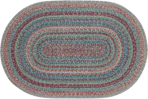 Vista 14 de VHC Brands Alfombra de yute multi medio círculo con almohadilla 19.5x36