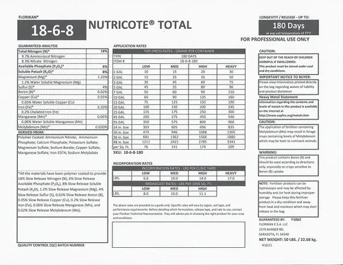 Vista 3 de Nutricote - Alimento para orquídeas de Orchid Nerd, 15 onzas (Orchid Ferlizer) 18-6-8 liberación lenta