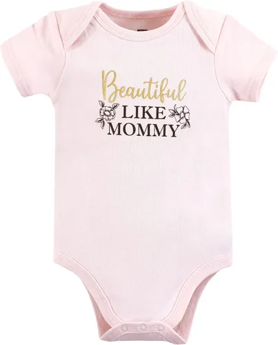 Vista 440 de Hudson Baby baby-girls Cotton Bodysuits 3-pack