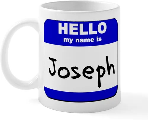 Vista 31 de CafePress Taza de café de cerámica con texto en inglés «Hello My Name Is Mary», de 11 oz (11.0 fl oz)