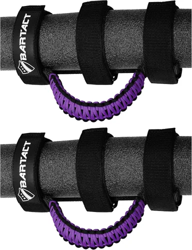 Vista 9 de Bartact Asas de Agarre para Barra Antivuelco Jeep Wrangler JL, JK, TJ, YJ y Jeep Gladiator 1955–2023 Hebilla de Metal Mejorada, Asas de Agarre
