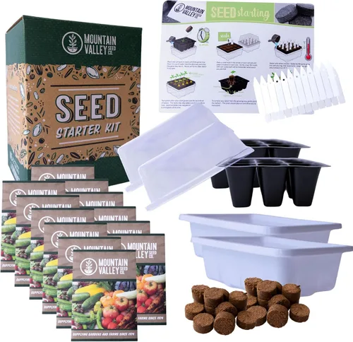 Vista 8 de Kits de inicio de semillas para jardín de interiores - cultivo de hierbas culinarias, medicinales y de té - comienza con el cultivo al aire libre