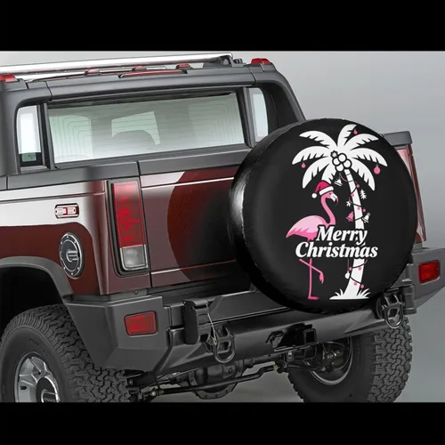 Vista 25 de Cool Cat and UFO Spare Tire Cover Wheel Protectors Dust-Proof Wheel Tire Cover Fit Trailer, Rv, Sand Many Vehicle 14inch