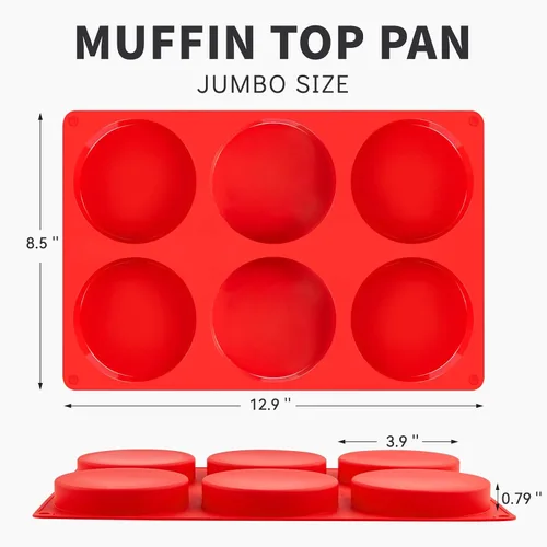 Vista 2 de Puyeipt Moldes de silicona para huevos de 4 pulgadas para sándwiches de desayuno, paquete de 2 moldes de silicona redondos antiadherentes