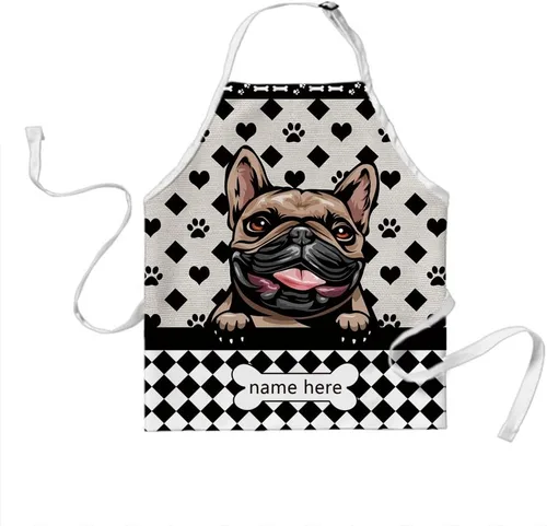 Vista 11 de Delantal de lunares de perro personalizado lindo perro salchicha, perro salchicha 3