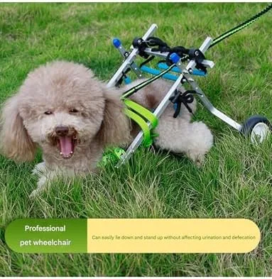 Vista 4 de Adjustable Dog Wheelchair, Suitable for Pets with Inconvenient Hind Legs, Soft Harness, Light Weight and Easy to Assemble