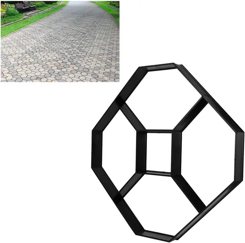 Vista 6 de Alvinlite Molde de ladrillo de color de baldosas de cemento Molde de pavimentación de ladrillo hexagonal Molde de pavimentación de jardín Molde