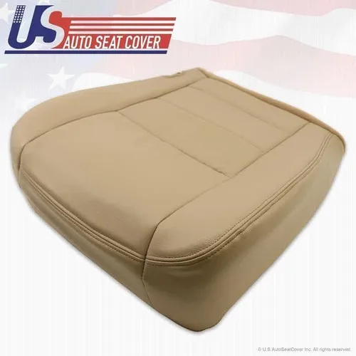 Vista 7 de 2002-2007 para Ford F250 F350 Lariat Driver Bottom Funda de asiento de cuero Pergamino TAN