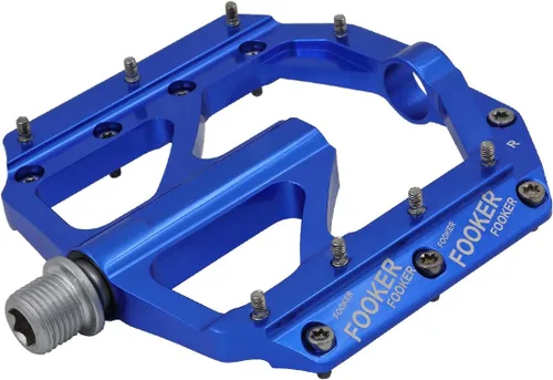 Vista 11 de FOOKER Bike Pedals Non-Slip Aluminum Alloy MTB Mountain Bike Pedals 3 Bearing 9/16" for Road BMX MTB Bikes