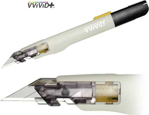 Vista 6 de VViViD Cuchillo de corte multiusos retráctil de precisión equilibrado de alta calidad para envolturas de vinilo automotrices (paquete de 1)