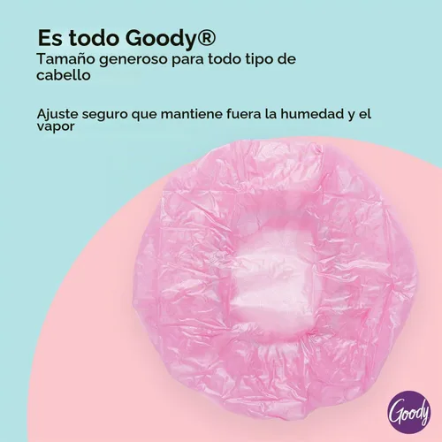 Vista 4 de Goody Styling Essentials - Gorro de ducha, 1 unidad, protege tu peinado mientras te mantiene cómodo, fabricado con materiales duraderos e Los
