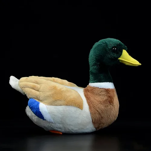 Vista 3 de lilizzhoumax Animal de peluche de pato real, peluche súper suave, juguetes para niños, juguetes para niñas, regalo para niños, almohada de pato