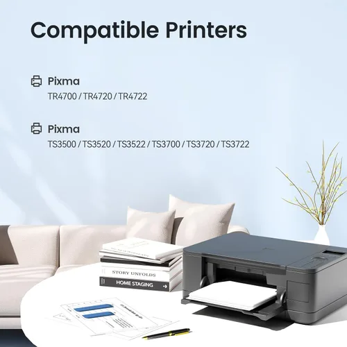 Vista 2 de XJI Cartuchos de tinta compatibles con 275 XL para Canon PG-275XL 275 negro (paquete de 2), para impresora Pixma TS3520 TS3522 TS3720 TS3722 TR4720