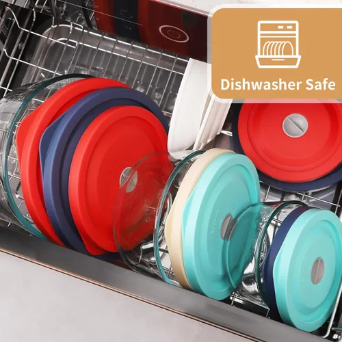 Vista 7 de Tapa de almacenamiento de silicona de repuesto para Pyrex 7200-PC 2 tazas y 7201-PC 4 tazas 8