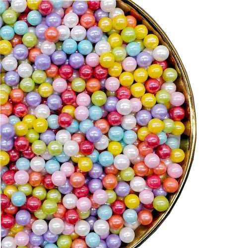 Vista 20 de Perlas comestibles negras para tartas, 4.59 oz, 4.6 onzas, chispas de galletas, perlas de azúcar, perlas de caramelo comestibles para decoración