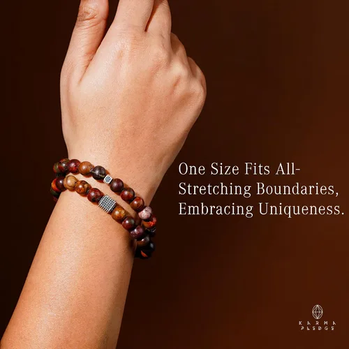 Vista 21 de Pulseras de cristal para mujeres y hombres, regalos de cumpleaños, hechas a mano de 0.236 in con cuentas de piedra para equilibrio de chakras