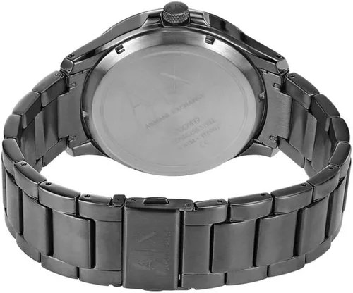 Vista 4 de Armani Exchange, AX - Reloj de cuarzo,de acero inoxidable, para hombre., Gris Automático