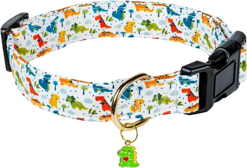 Vista 11 de PREHAI Collar de Algodón Lindo para Perros Pequeños, Medianos y Grandes, Diseño Especial Collar Amarillo Lindo de Abeja para Perros Chicos y Niñas