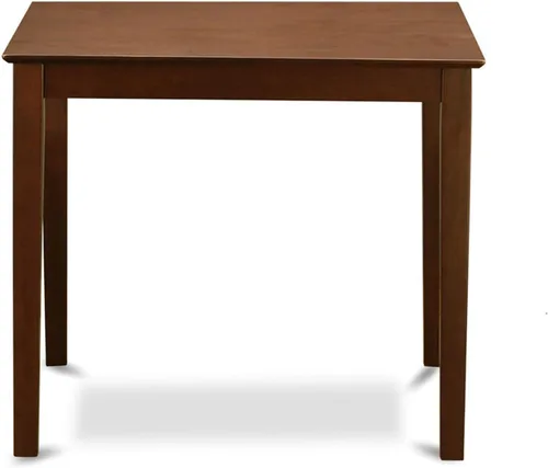 Vista 2 de East West Furniture VNBU5-MAH-LC - Juego de mesa de comedor de 5 piezas de altura de mostrador incluye una mesa de cocina cuadrada y 4 sillas