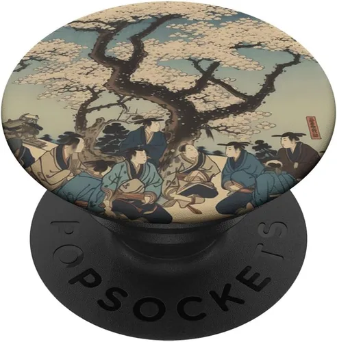 Vista 6 de Budo Blossoms Sumo Renaissance Cherry Petals Grace Bouts PopSockets MagSafe PopGrip for iPhone