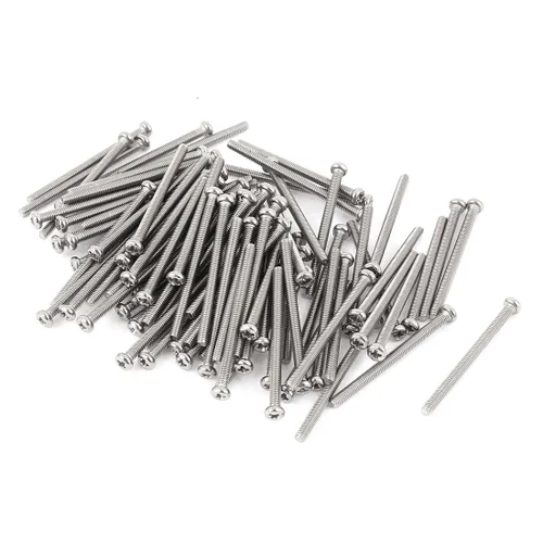 Vista 11 de uxcell Tornillos Phillips de cabeza cruzada de acero inoxidable 304 M2 x 0.118 in 60pcs