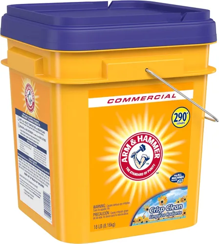 Vista 2 de Arm & Hammer detergente en polvo para la ropa, Crisp Clean, cubo de 18 libras